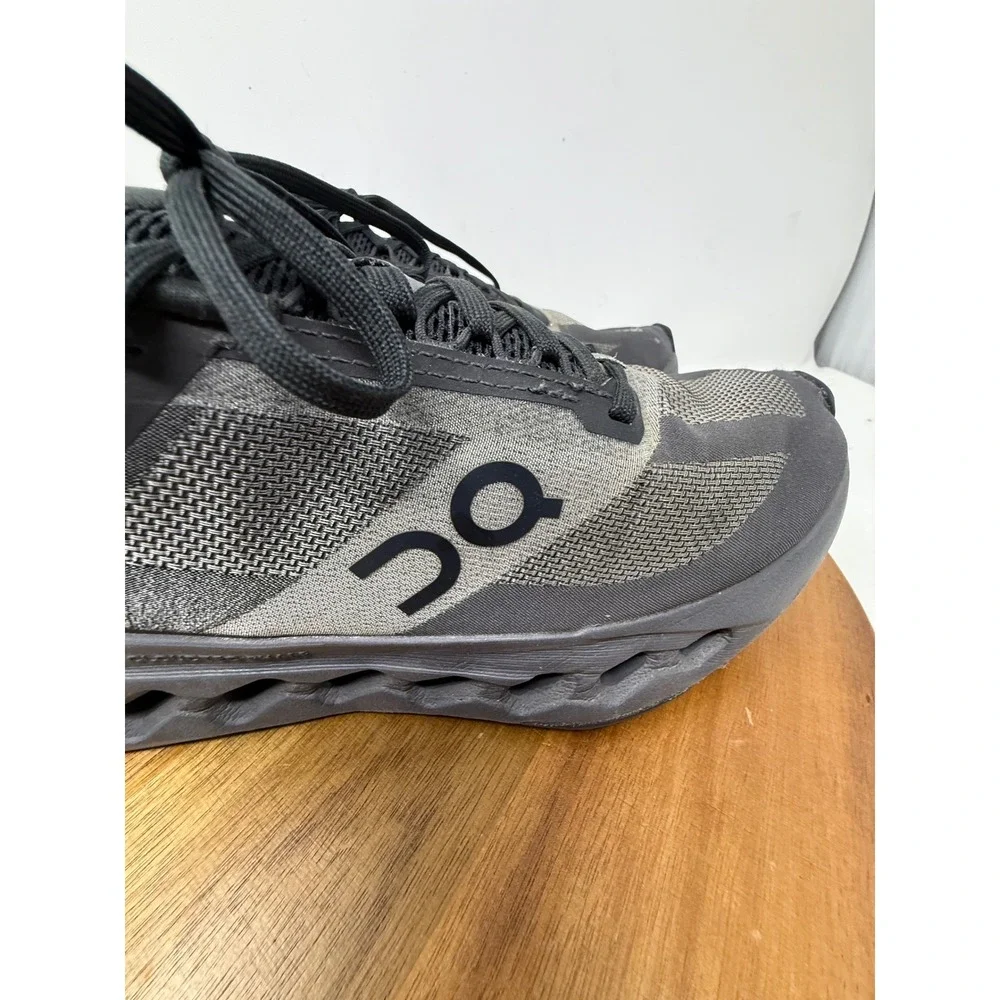 On Cloudsurfer Black Shadow Grey Running Shoes‎ Womens 7.5 3WE30050106 CloudTec